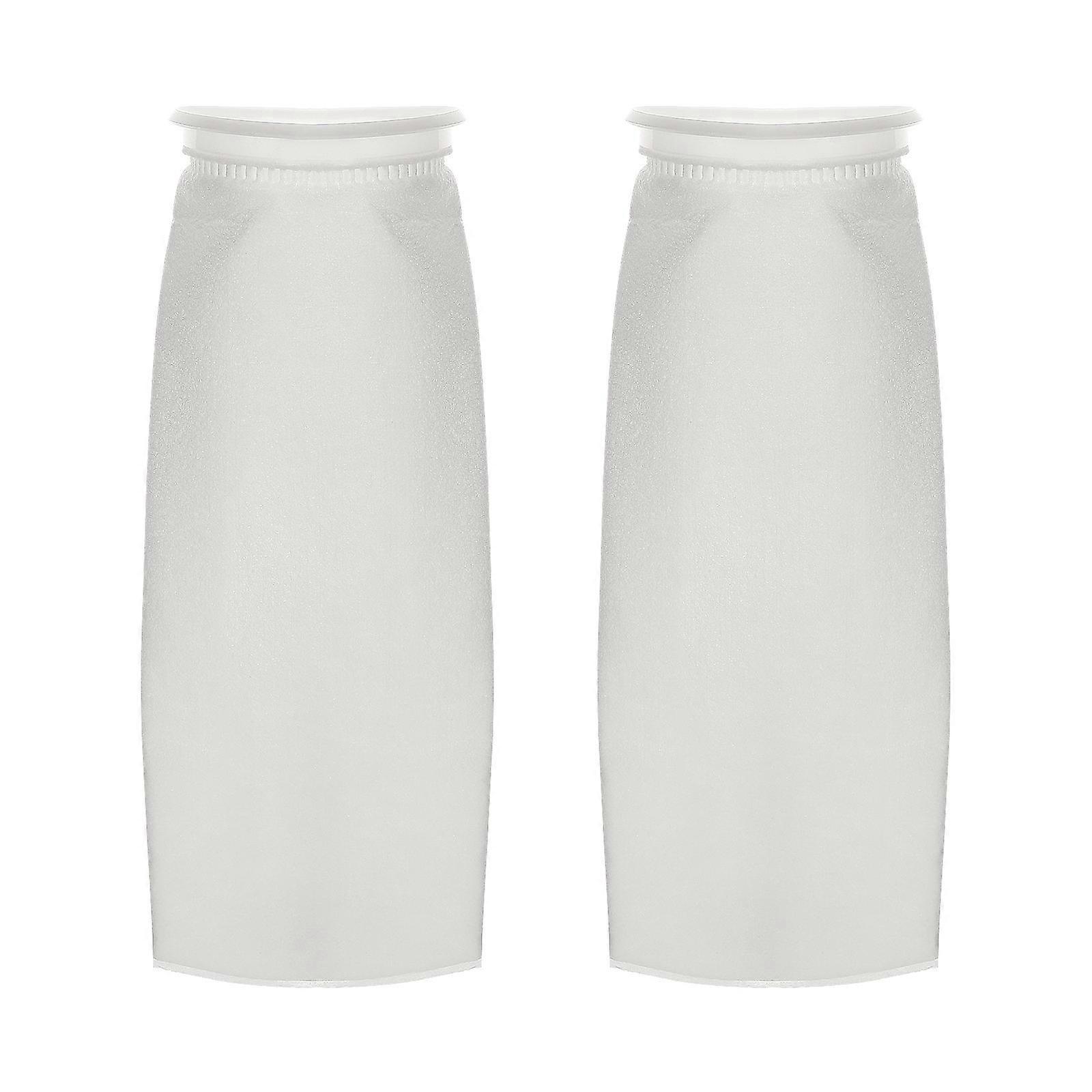 Aquarium Filter Socks for Fish Tank Made of Fabric White Reusable 4 Inch Ring Diameter