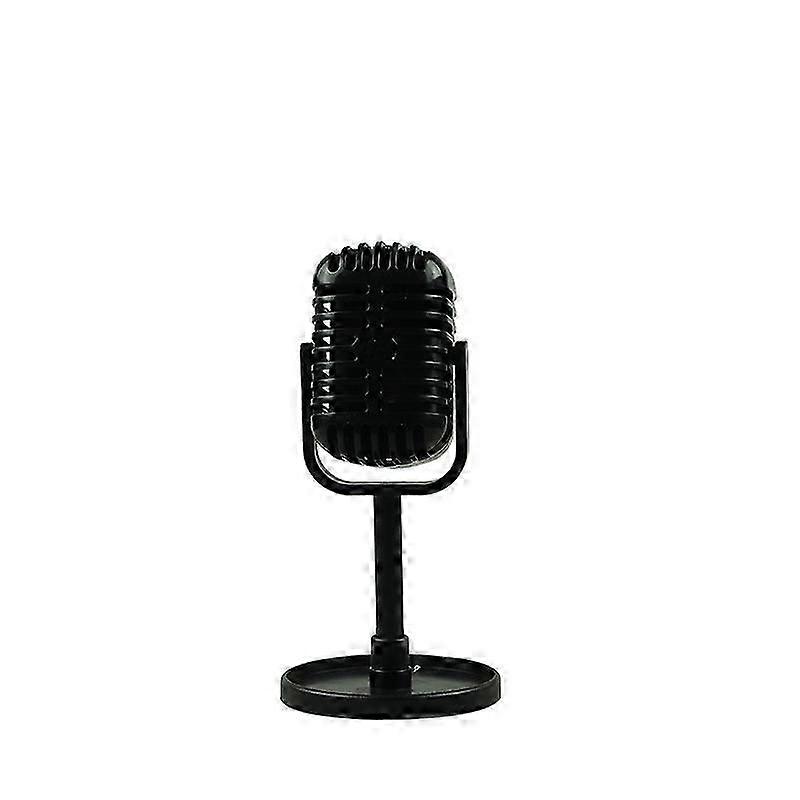 Retro Microphone - Classic Retro Style Dynamic Stereo MicrophoneBlack