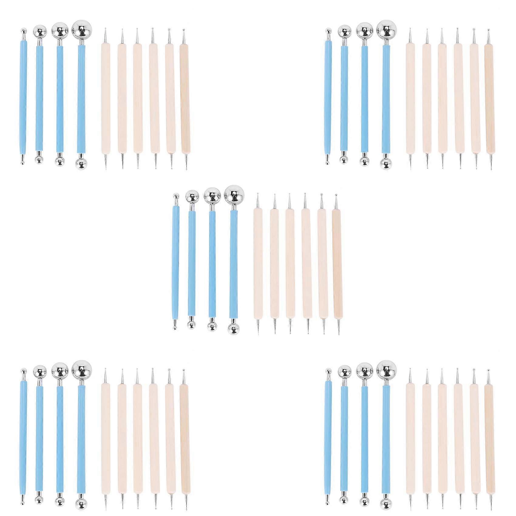 50 Piece Dotting Tools Ball Styluses for Mandala Rock Painting, Pottery Clay Craft, Embossing Art