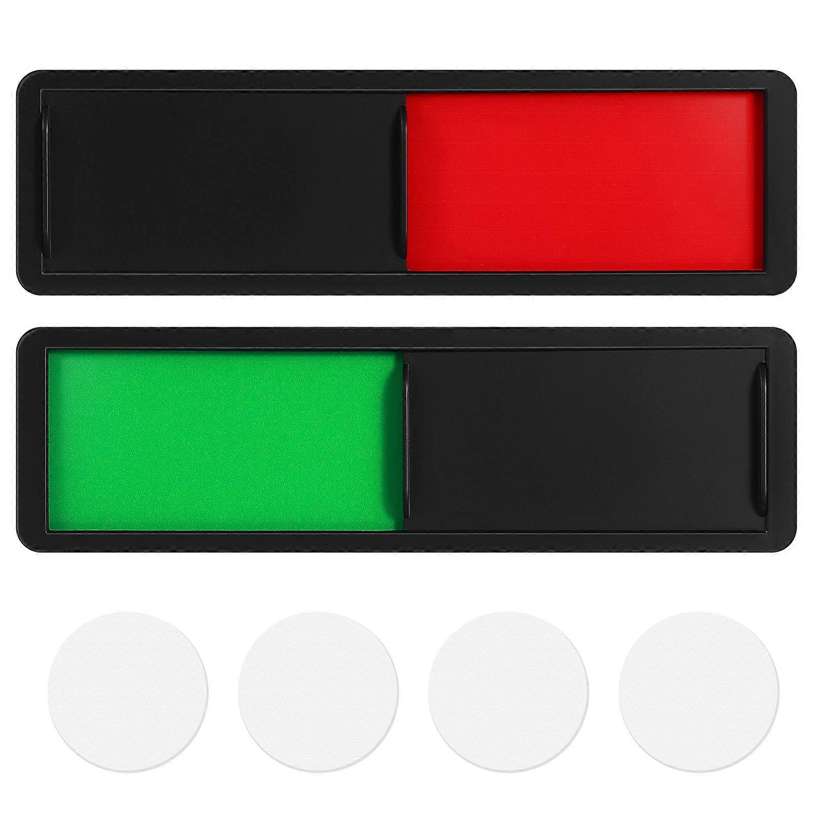 Toilet Signs For Home Small Slide Indicator Door Signs For Commercial Spaces Abs 2Pcs