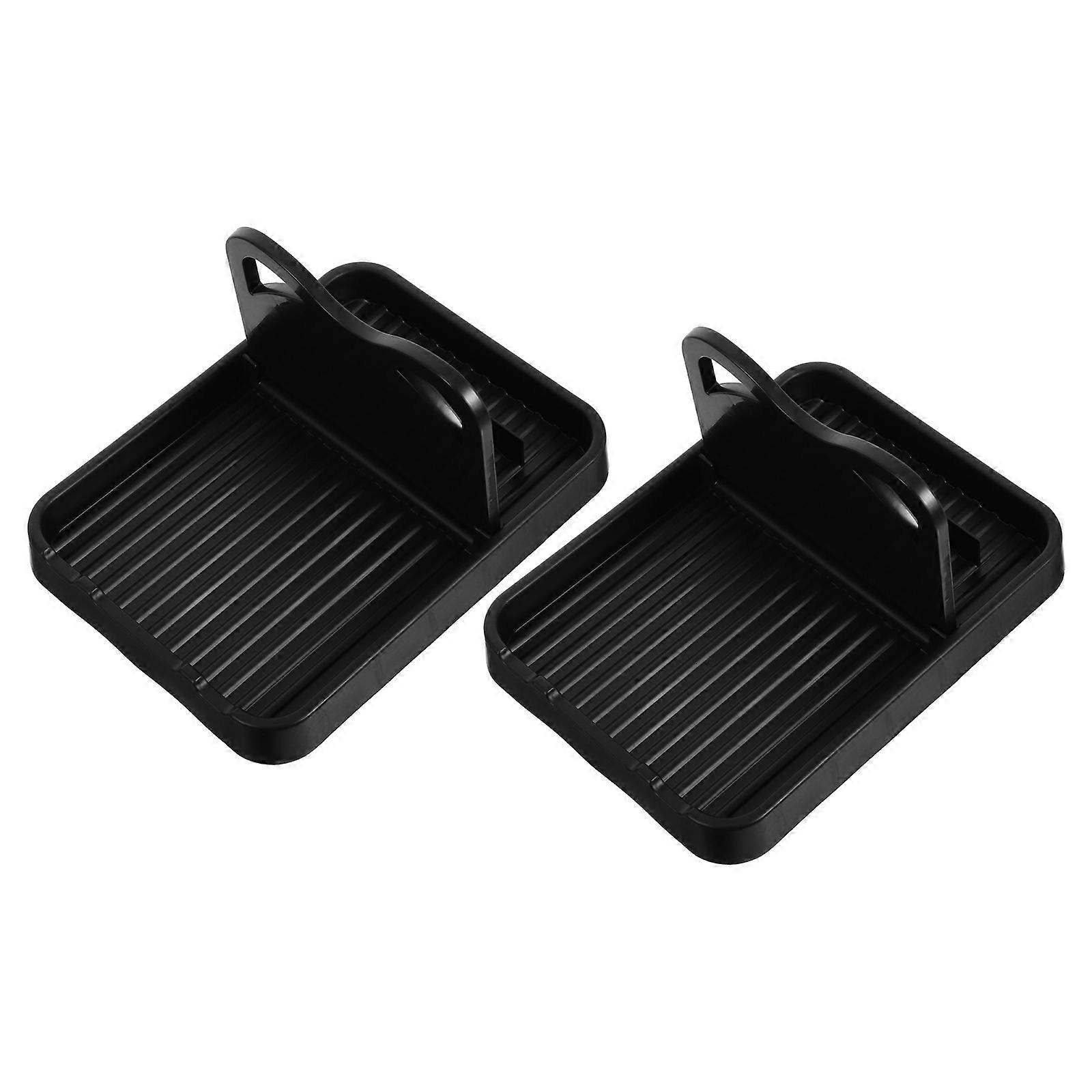 2pcs Foldable Spoon Rest with Lid Holder for Kitchen Counter Suitable for Spoons Pot Lids Spatulas and Other Utensils