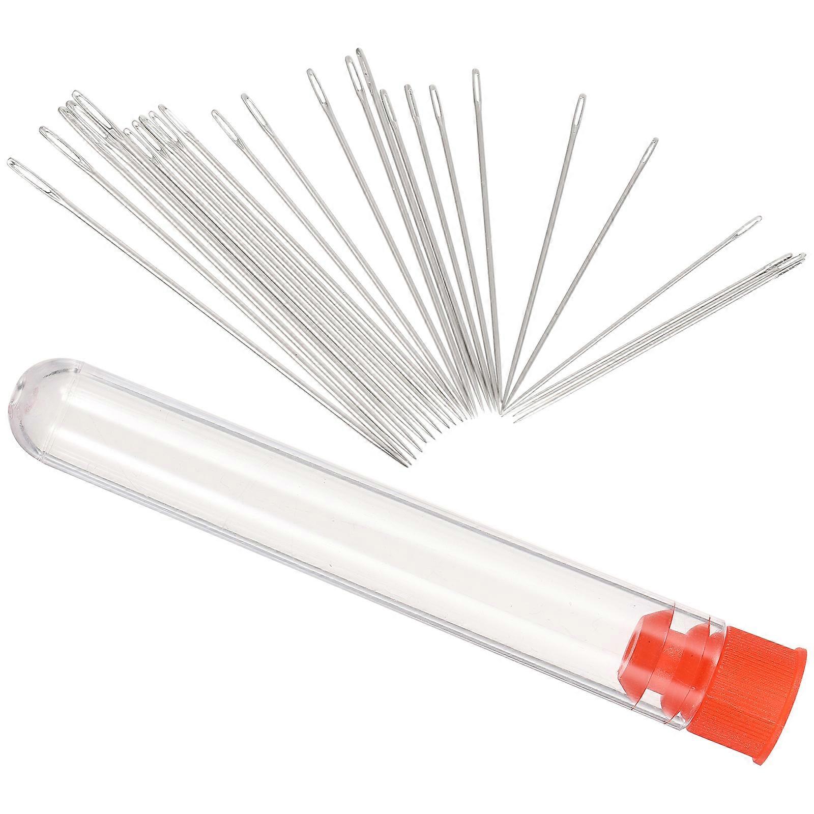 Tapestry Needle for Crochet and Knitting Made of Durable Nickel Plated Steel with Large Eye for Easy Threading Silver