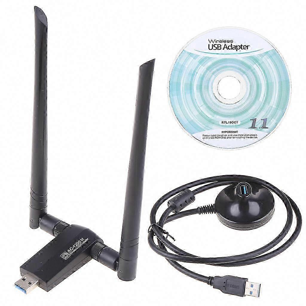 Wireless USB WiFi Adapter for PC 1200Mbps WiFi USB 802.11AC WiFi Adapter for Desktop PC Dual Band WiFi Dongle