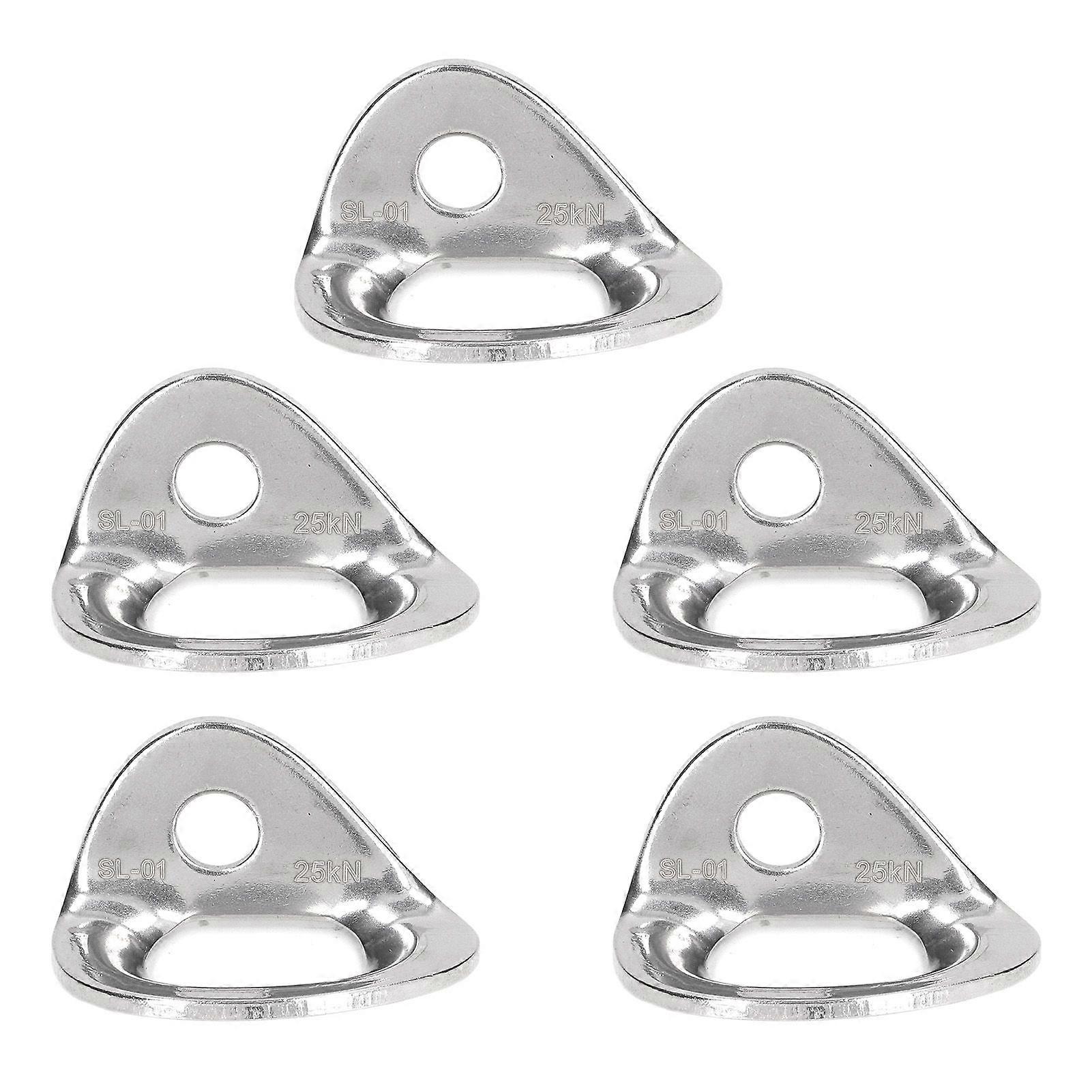5PCS Climbing Anchor 316 Stainless Steel Climbing Hanger for Rappelling Aerial Work