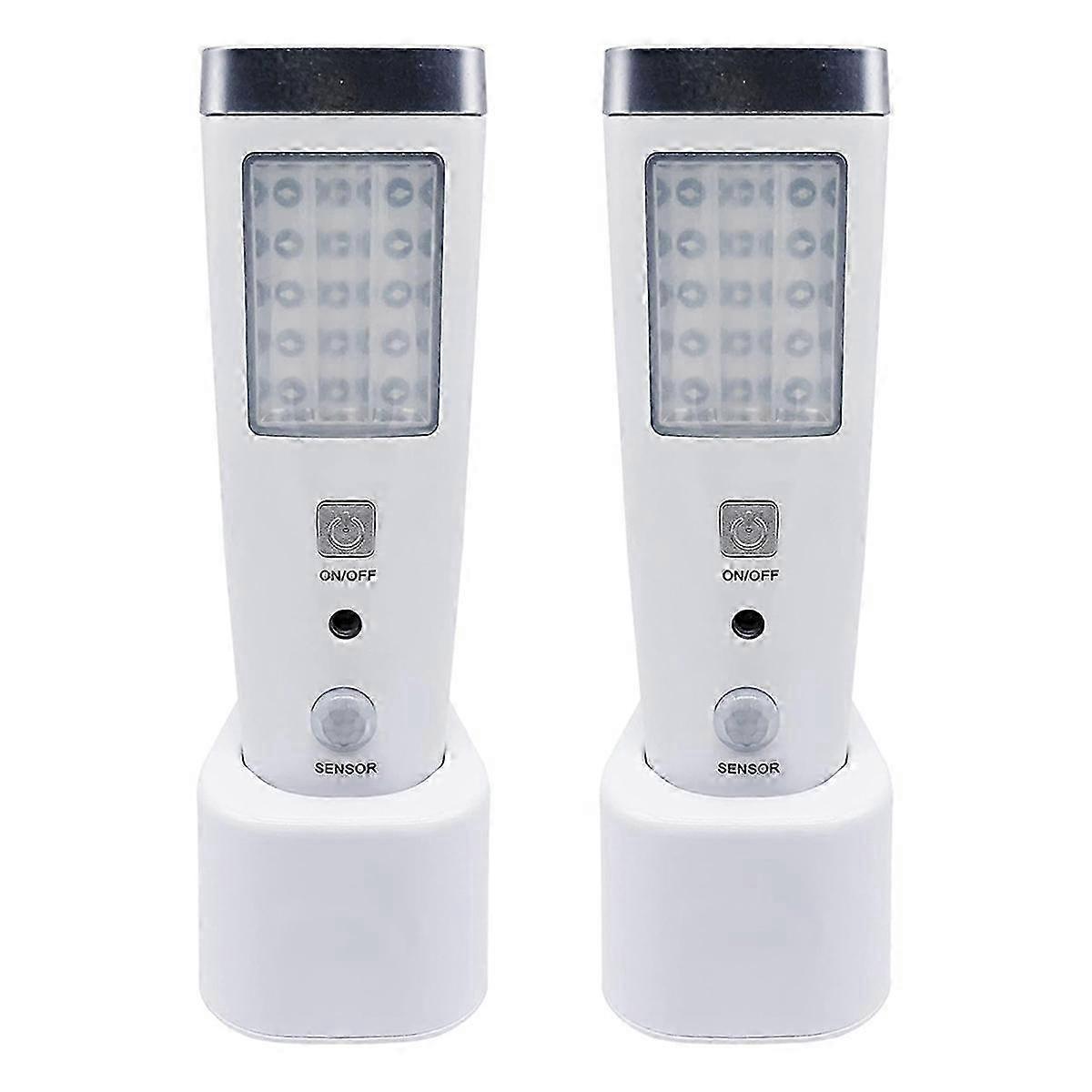 Suitable for 4-in-1 Motion Sensor Wall Light, Rechargeable LED Night Light with Emergency Flashlight, EU Plug-JC