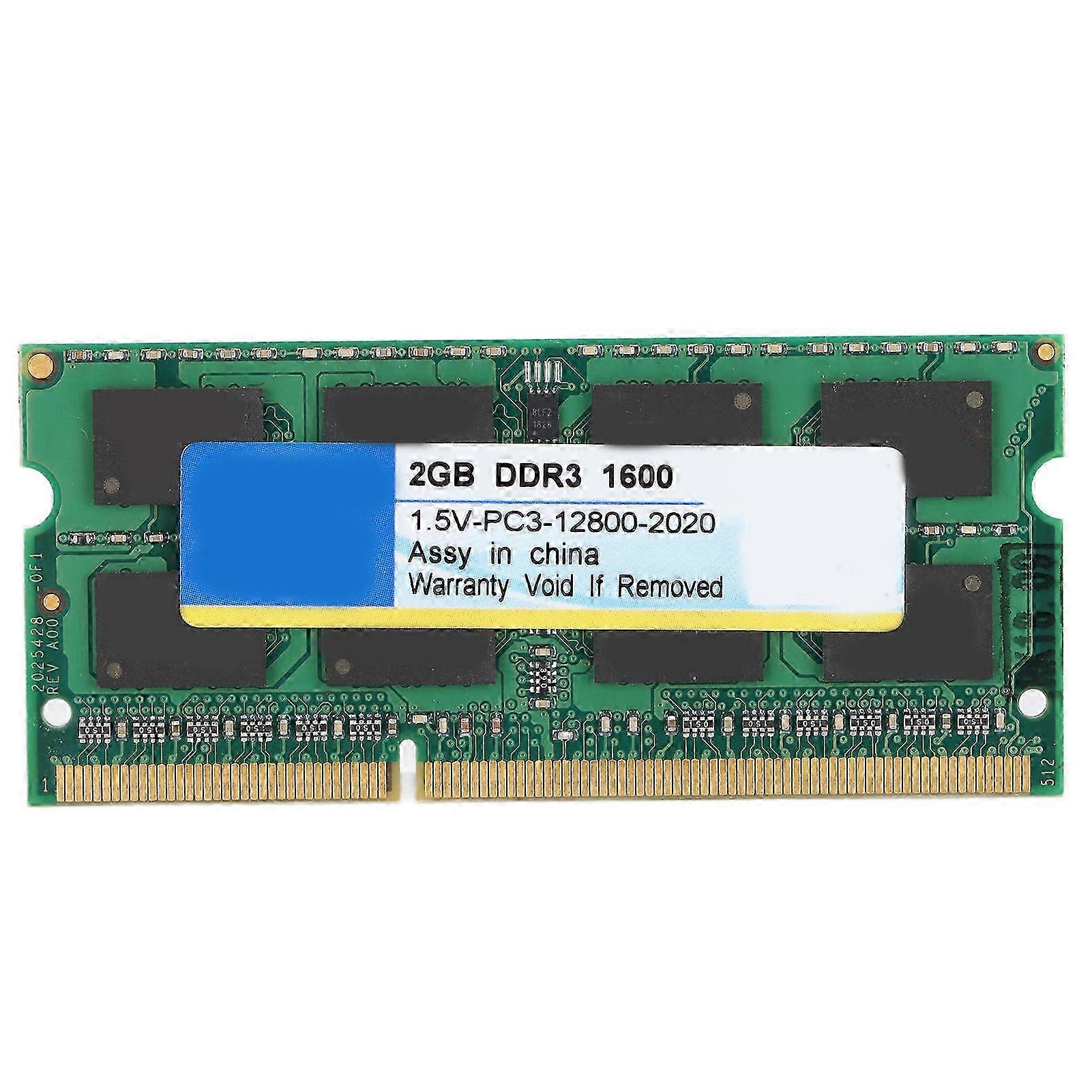 XIEDE DDR3 RAM Potężna stabilna wydajność Szybka reakcja Trwała szybka rozpraszanie ciepła Przenośna pamięć do notebooków1600Mhz 2 GB SZRH A-S