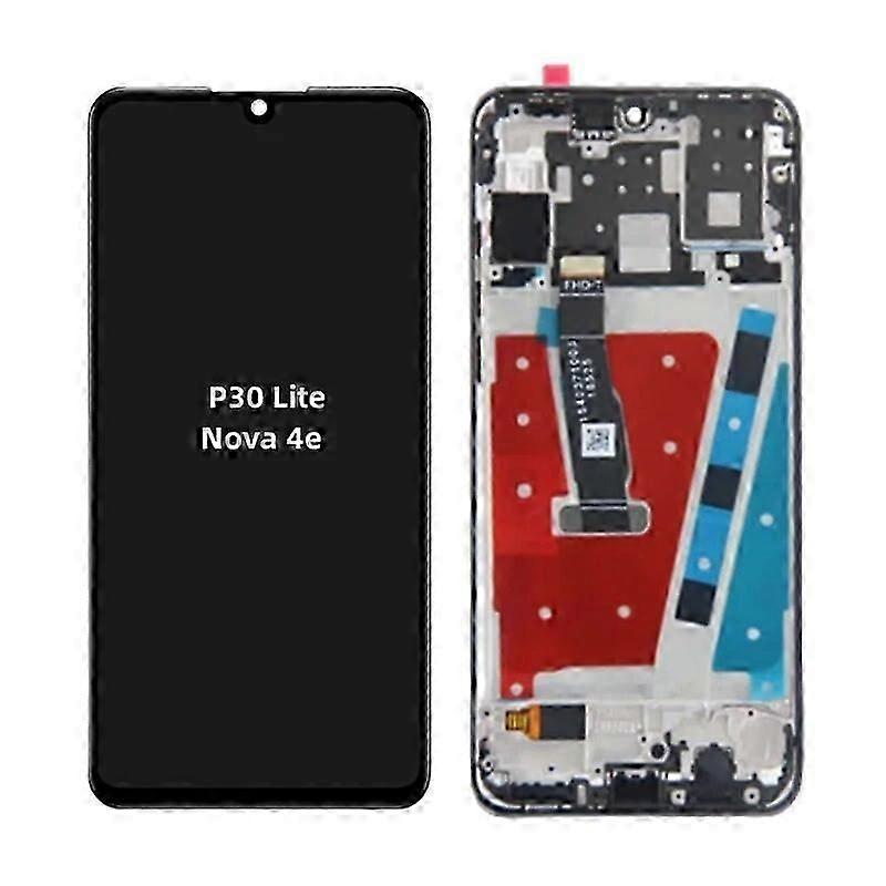Für HUAWEI P30 Lite Nova 4e LCD mit Rahmen Handy-Display Touchscreen Digitizer Assembly Ersatz