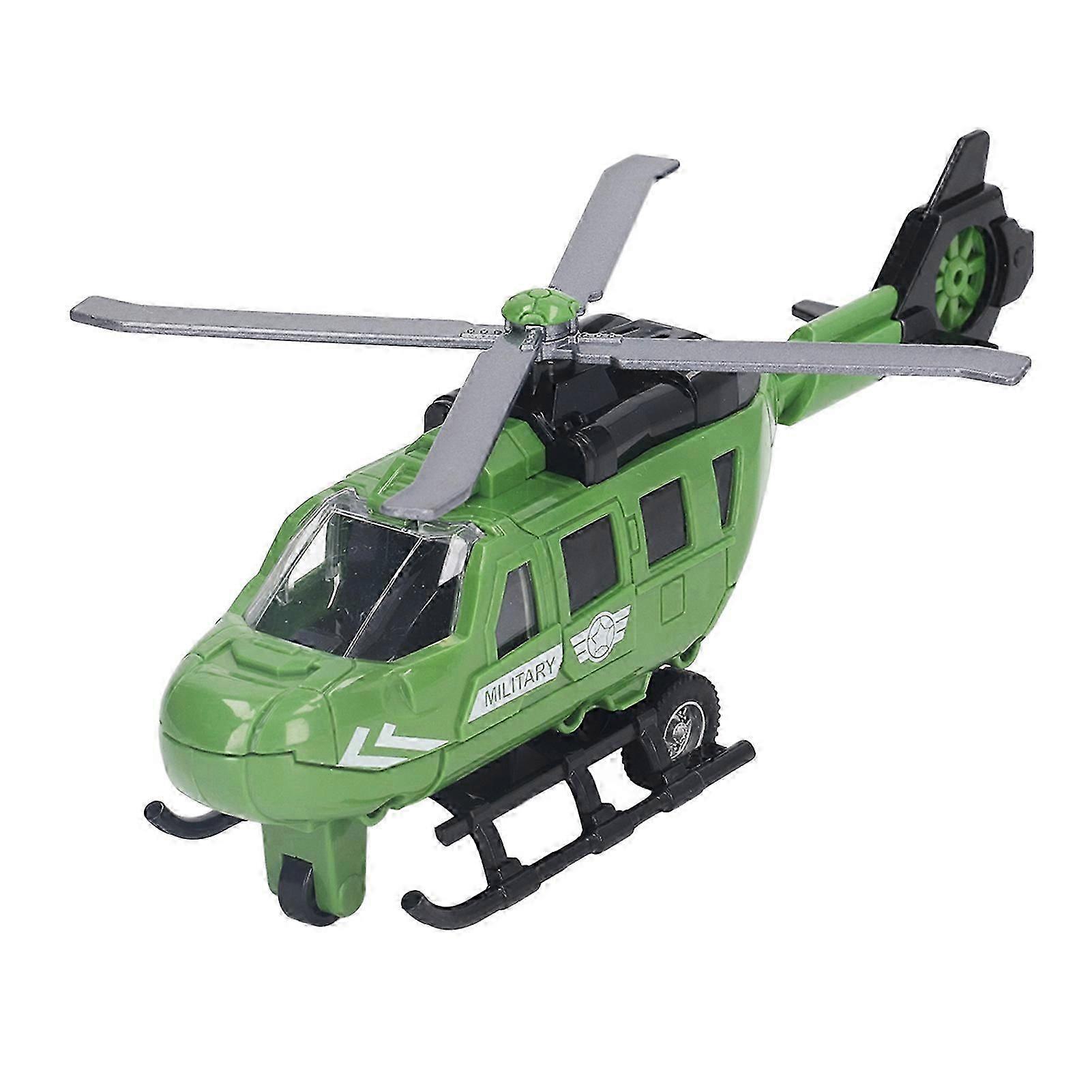 Diecast Helicopter Model Simulated Diecast Alloy Inertia Plane Airplane Model Toy for Kids