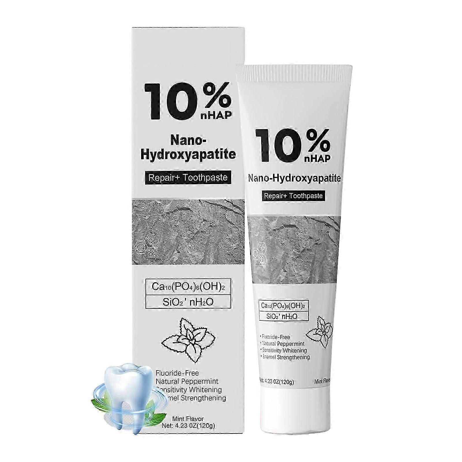 Hydroxyapatite toothpaste for sensitive teeth