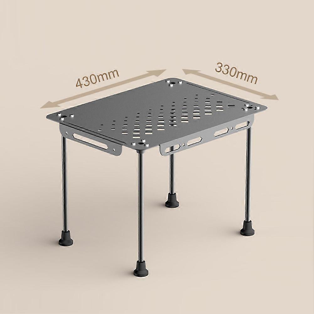 Portable Camping Aluminum Alloy Table Folding Hollow Splicable Adjustable Outdoor Picnic Fishing Barbecue Mini Table