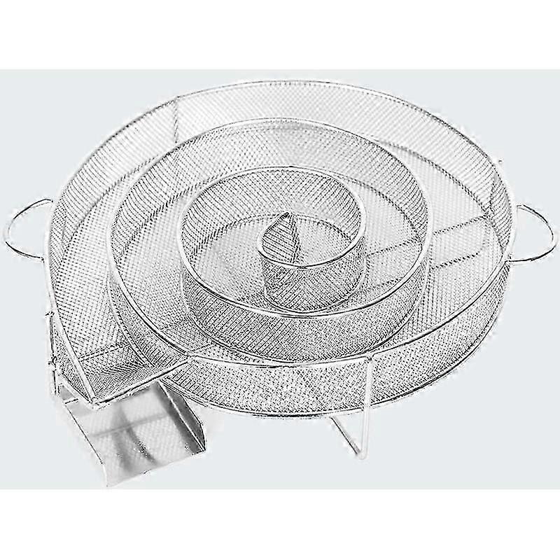 Cold Smoke Generator for Smoker Smoking Meat Fish arbecue Grill 25*18*4cm Silver