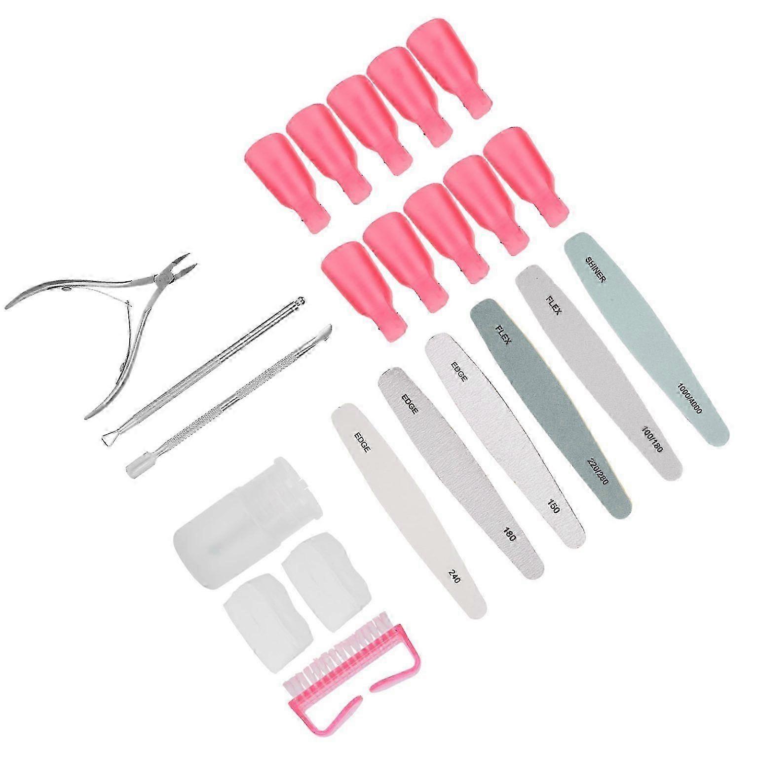 Nail Remover Tool Set: Fingernail Polish Strips & Removal Tools