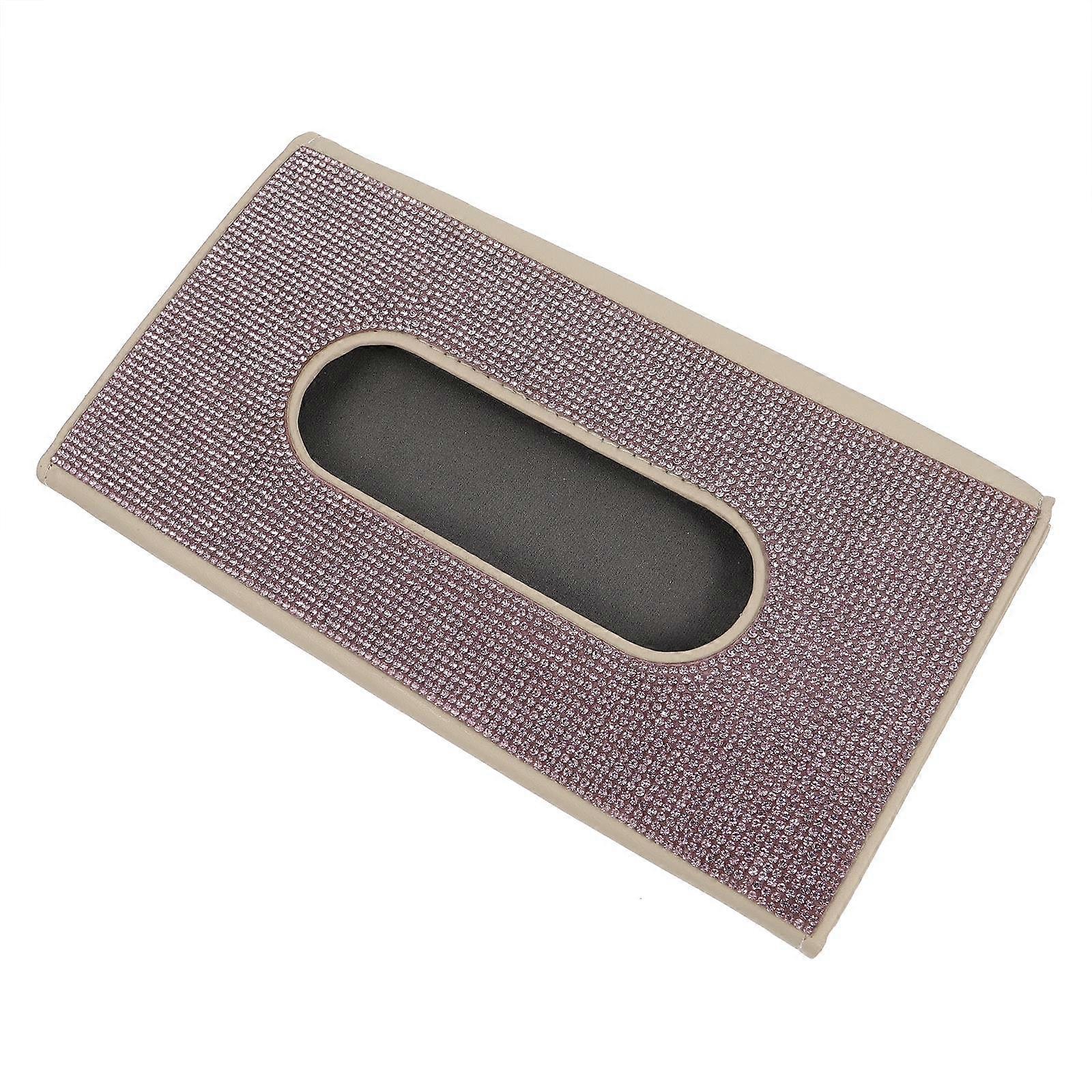 Chic Car Visor Tissue Case with Durable PU for Modern Drivers