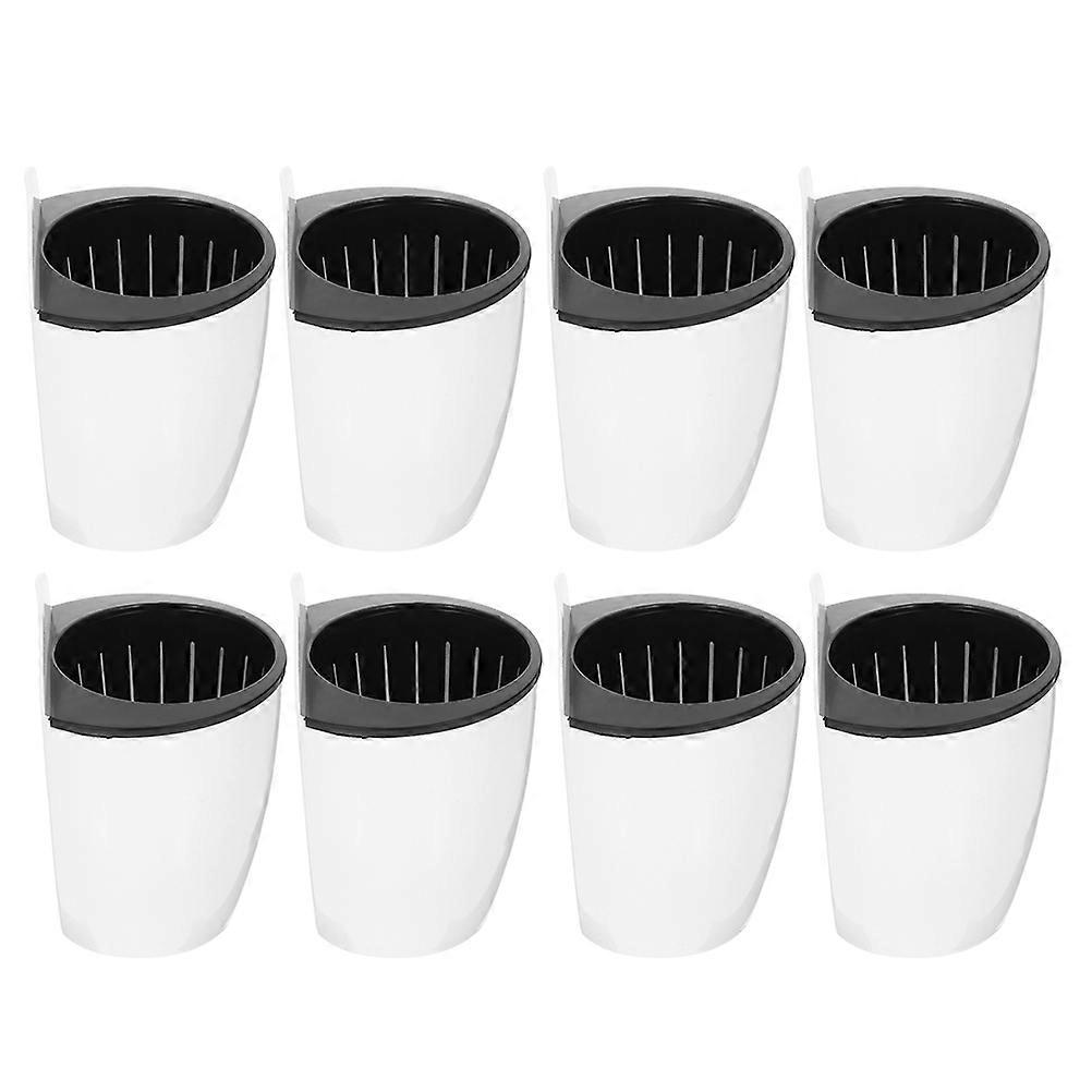 8Pcs Self Watering Planter Balcony Flower Planter Flower Pot Self Watering Pot Balcony Planter