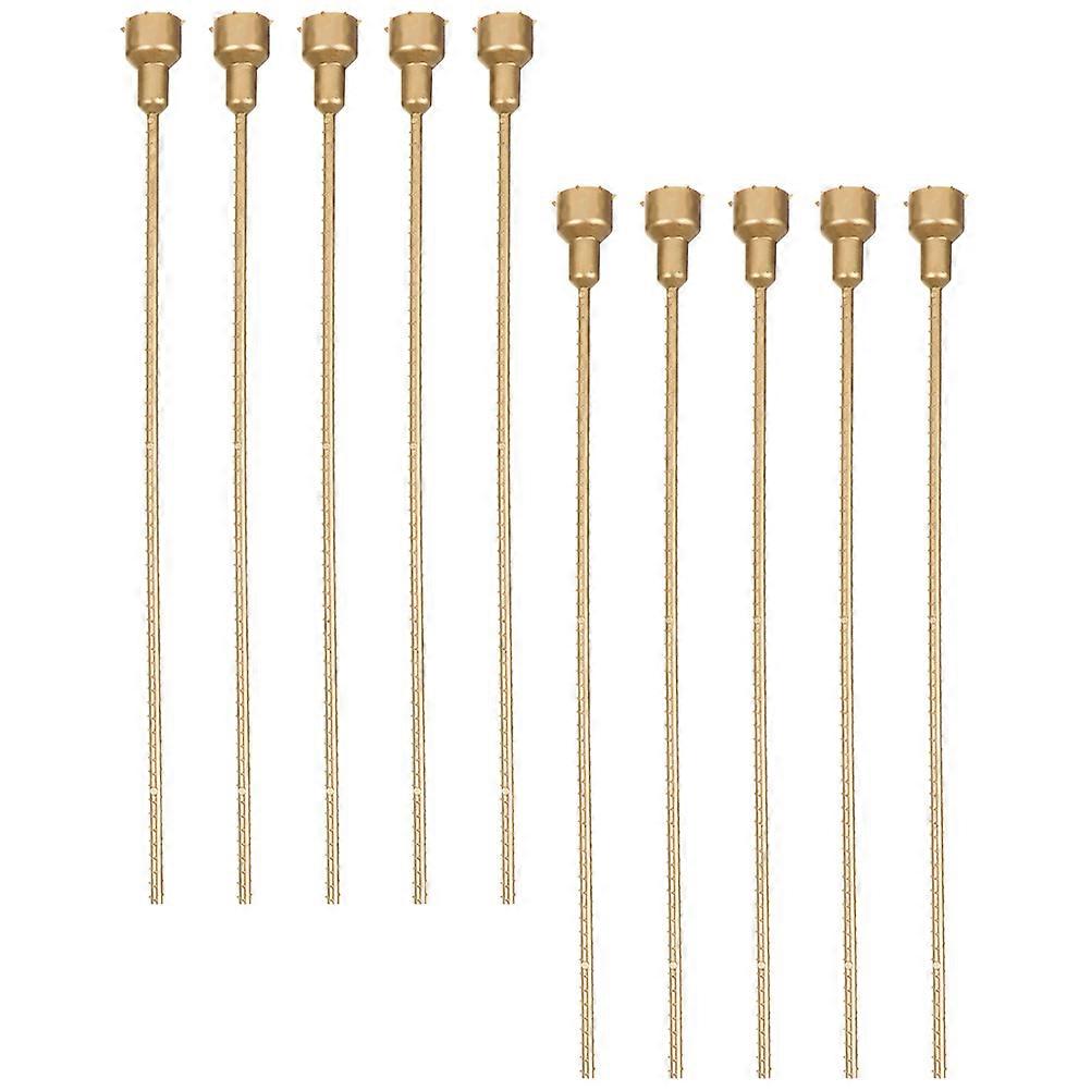 Golden PVC AdjustableLength Floral Stems for Elegant Flower Arrangements and Decorative Use