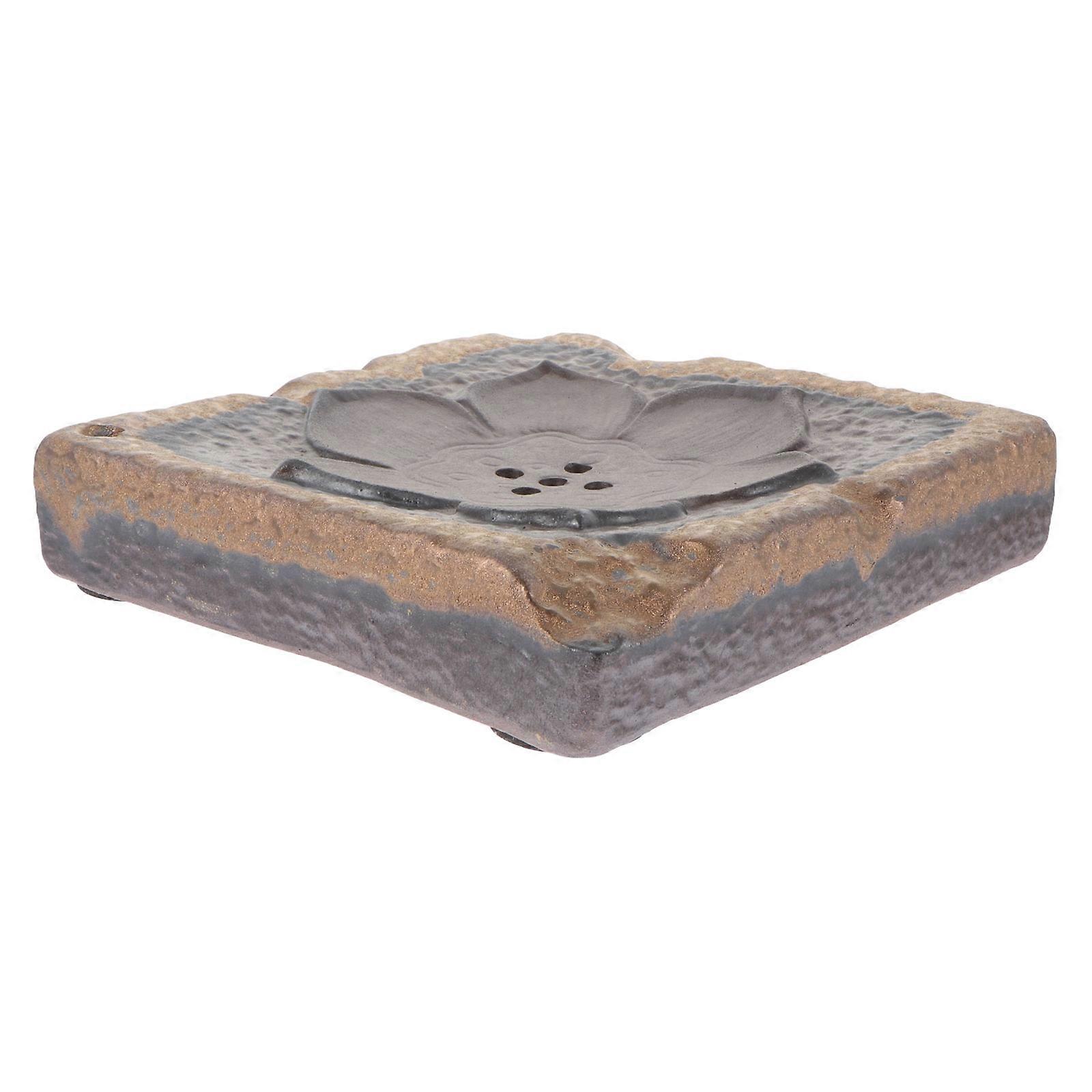 Square Tea Serving Tray With For Home Use Tea Lovers 16.4X16.4CM 1Pcs