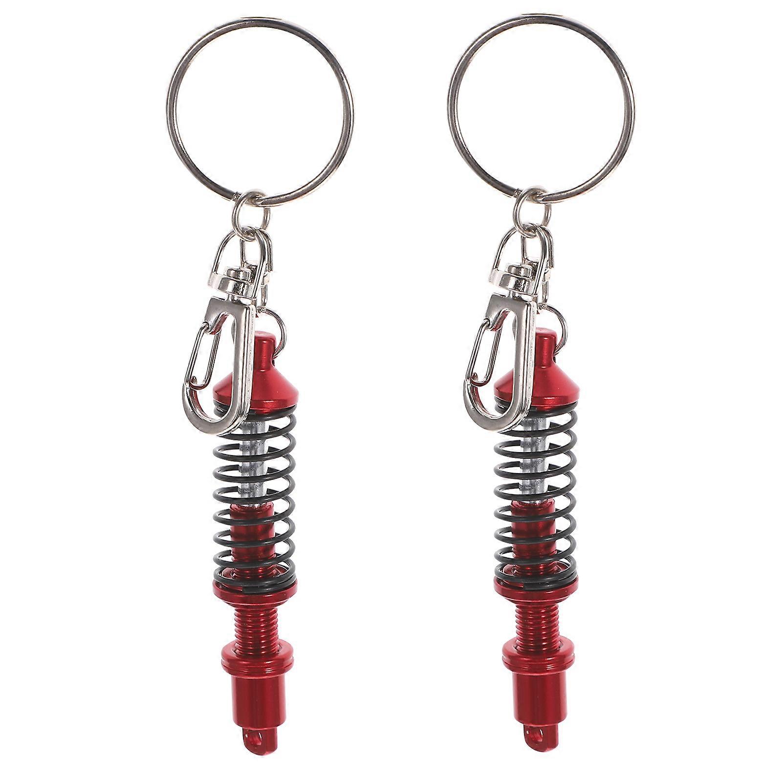 Shock Absorber Keychain Durable Coilover Key Holder Accessory Creative Automotive Design Premium Construction for Car Enthusiasts
