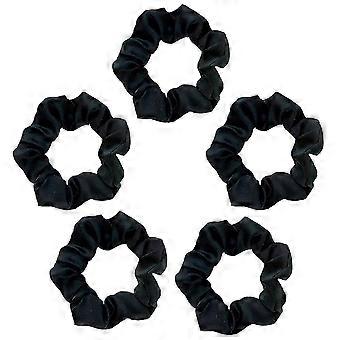 Scrunchies de satén premium para la prevención del frizz - Lazos para el cabello suaves y sin daños para