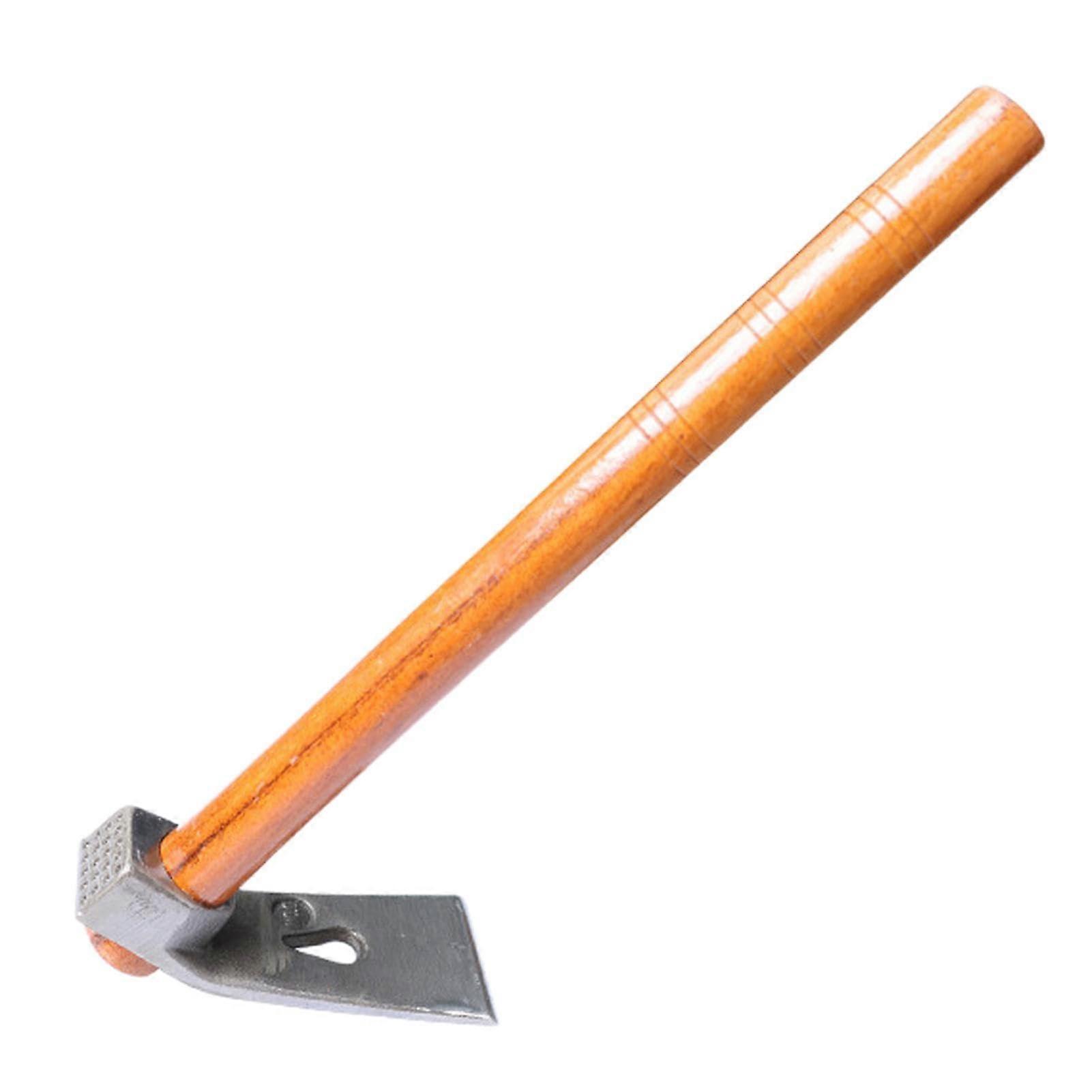 Forged Hoe Garden Tool with Wooden Handle for Weeding and Loosening Soil L