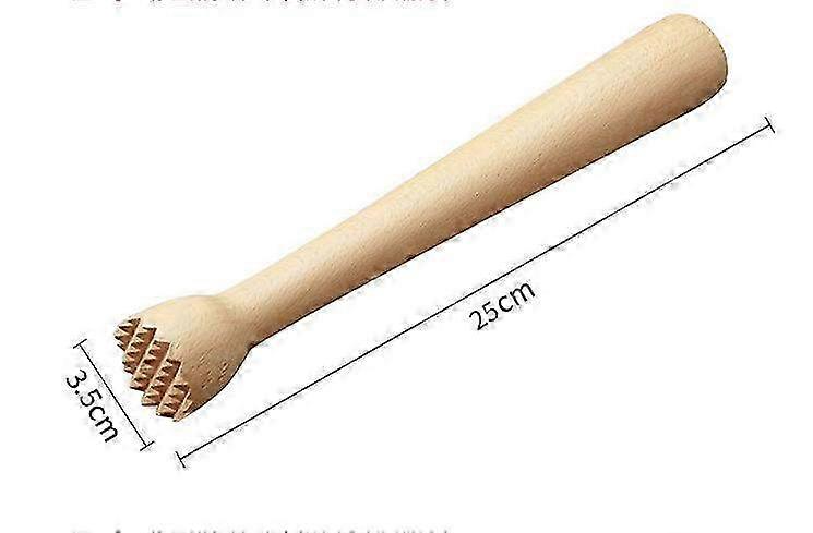Extra Long Wooden Mojito Muddler Bar Tool - Set of 2 Cocktail Mixing Tools for Perfectly Muddled Drinks