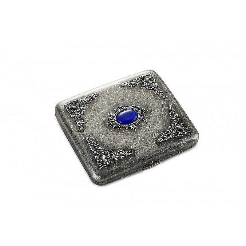 Cigarette case compass embossed bronze condensed flower 20 pieces