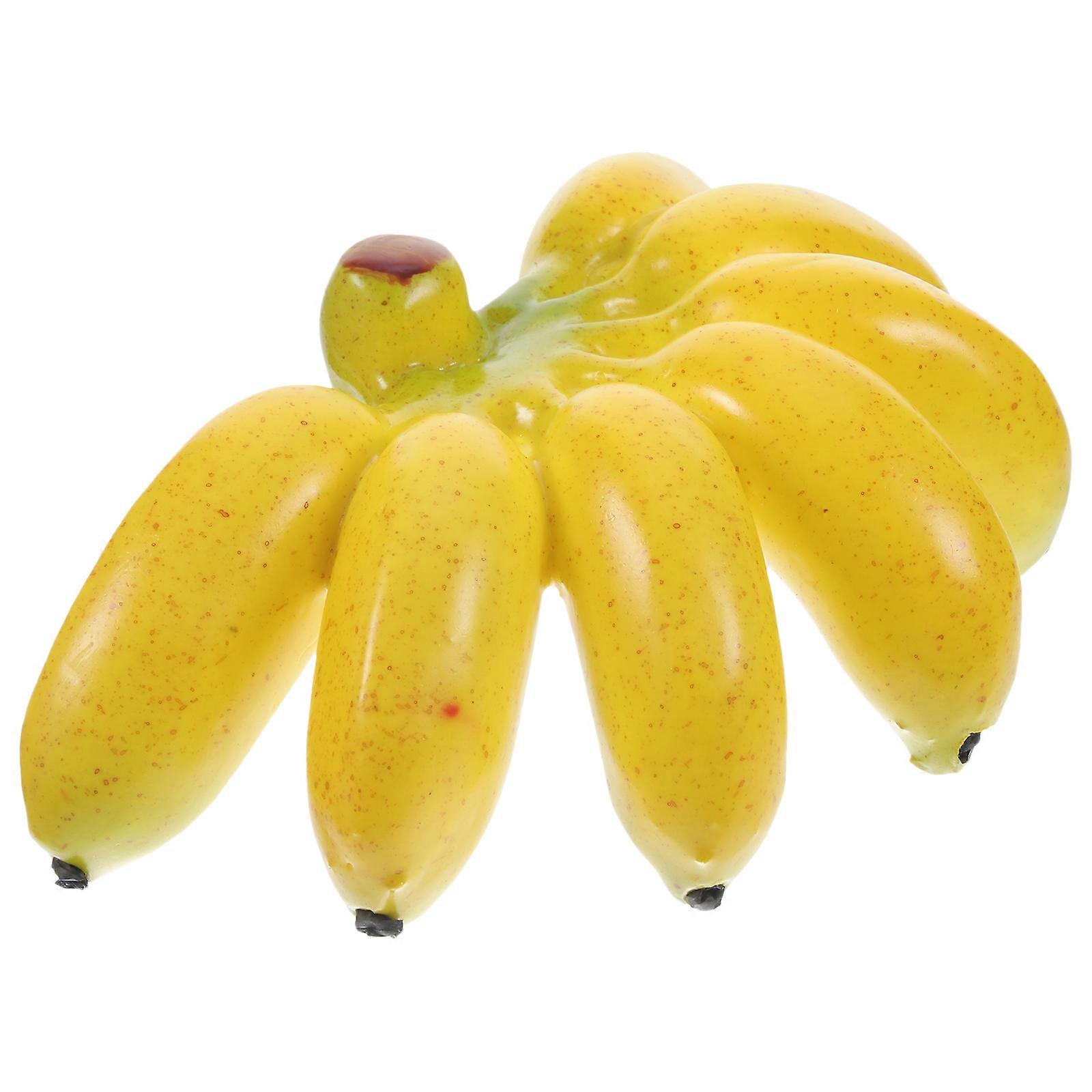 Artificial Fruits Foam Banana Bunch Preschool Education Game Prop 1Pack