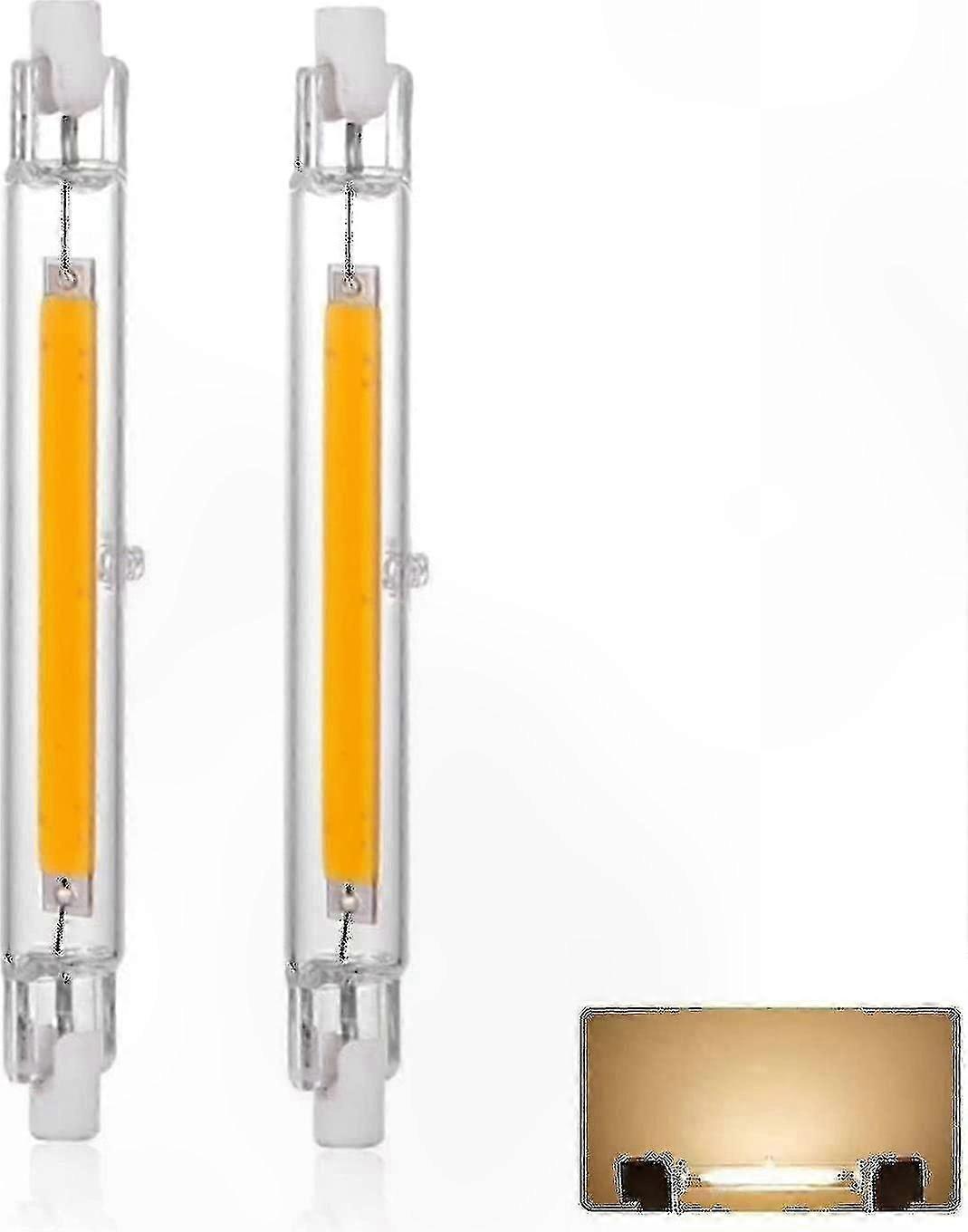 Pacote com 4 Lâmpadas LED R7s 118mm 30W Regulável 3000K Branco Quente 3000LM Substituição Halógena
