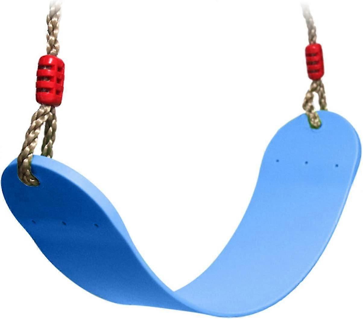 Children's Swing Seat with Rope Flexible EVA Material 66x14cm Max Load 150kg (Blue)