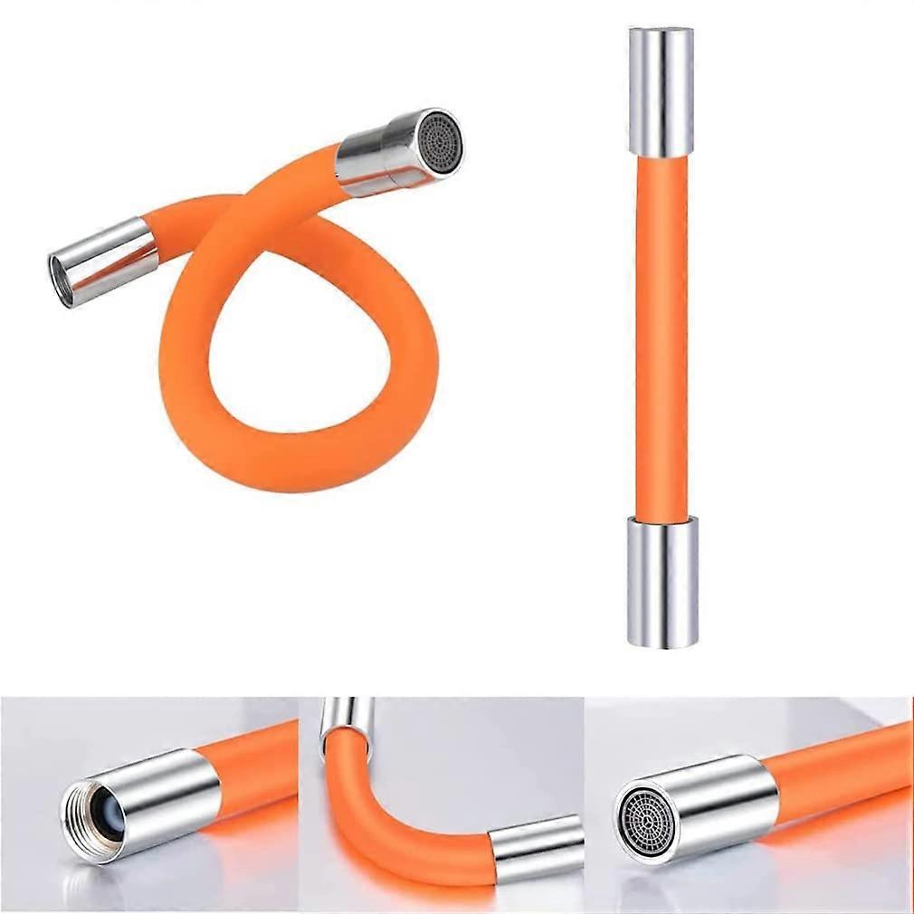 Flexible Water Tap Extender 30 cm, 360-Degree Rotatable Tap Hose Extension, Splash-Proof Water-Saving Screen Jet Regulator