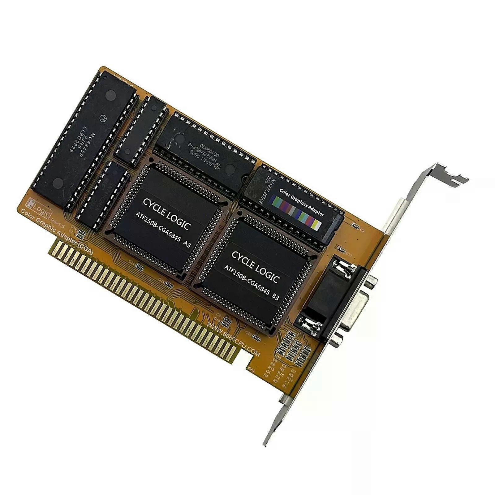 CGA Graphics Card With ISA interface For IBM PC CGA Vintage Card 6845 Graphics Card 16Kb 6845 Color Graphic Adapter ISA