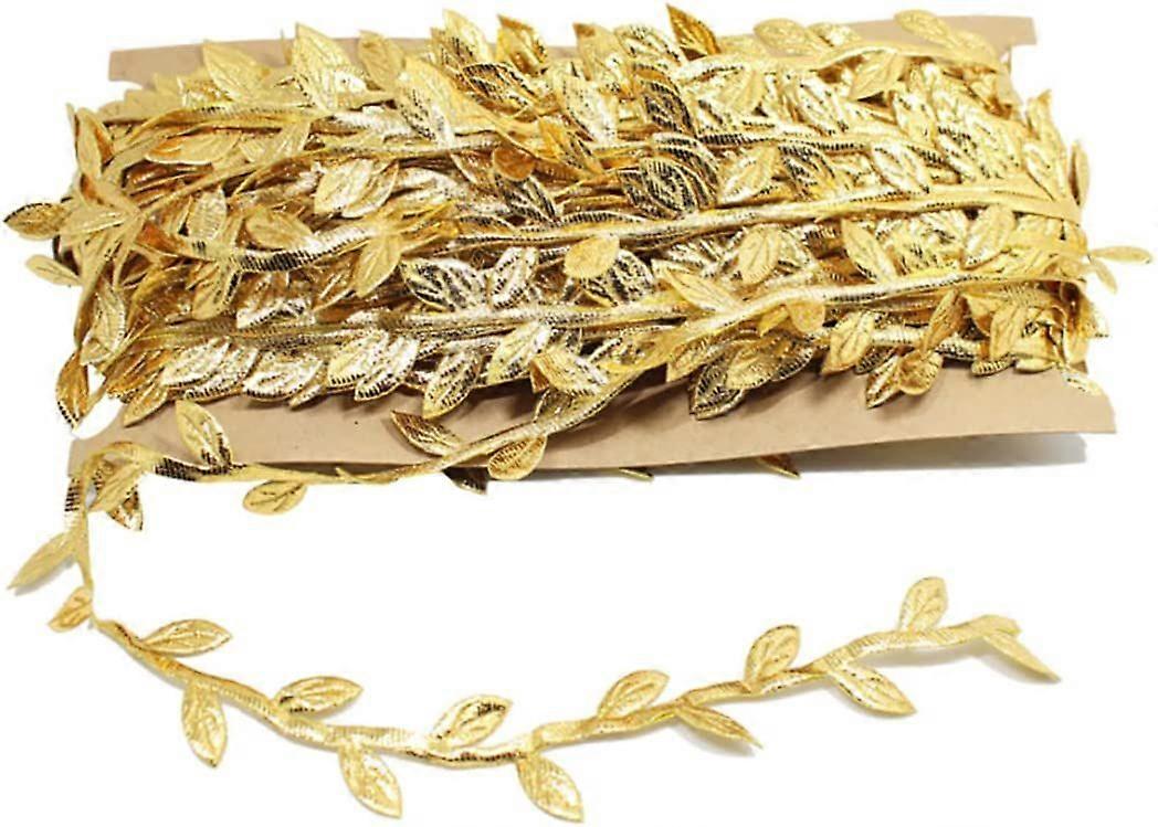 Gold Leaf Ribbon - 32m DIY Craft Trim Spool
