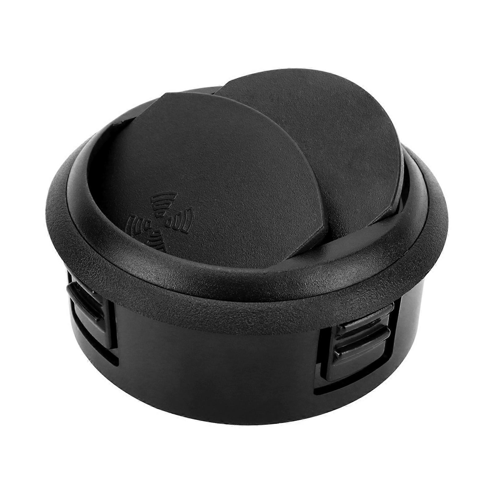 Black Round RV Air Vent Round Black Swivel AC Diffuser
