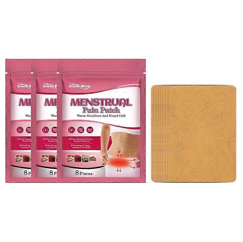 1/2/3PCS Menstrual Pain Patch, Portable Heating Pad, Menstrual Pain Relief Patches, Discreet Heat Wrap 8 Patches