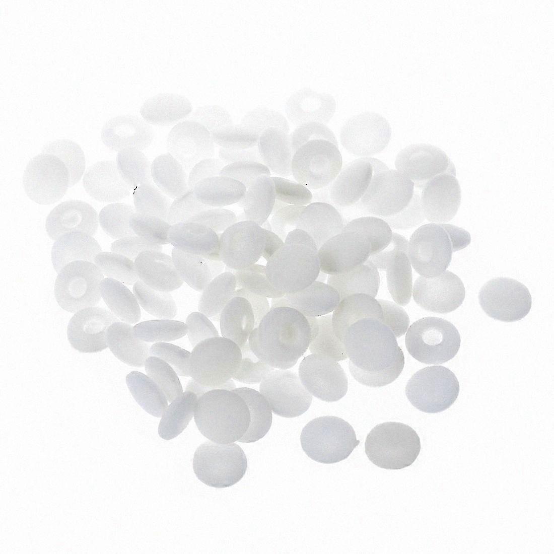 100個入り ホワイト ソフトスポンジ イヤホン ヘッドホン イヤーパッド カバー 交換用