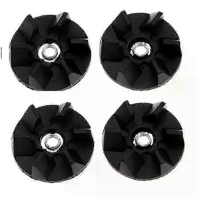 4-Pack Black Rubber Drive Clutch for Bl Replacement - Kitchen Appliance Accessories