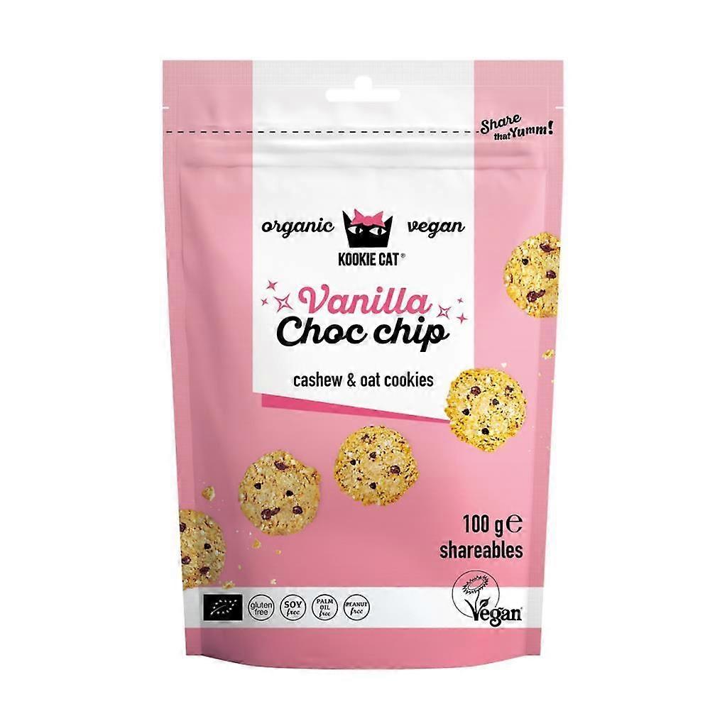 Kookie Cat Vanilla Choc Chip Mini Cookies 100g - 2 Pack