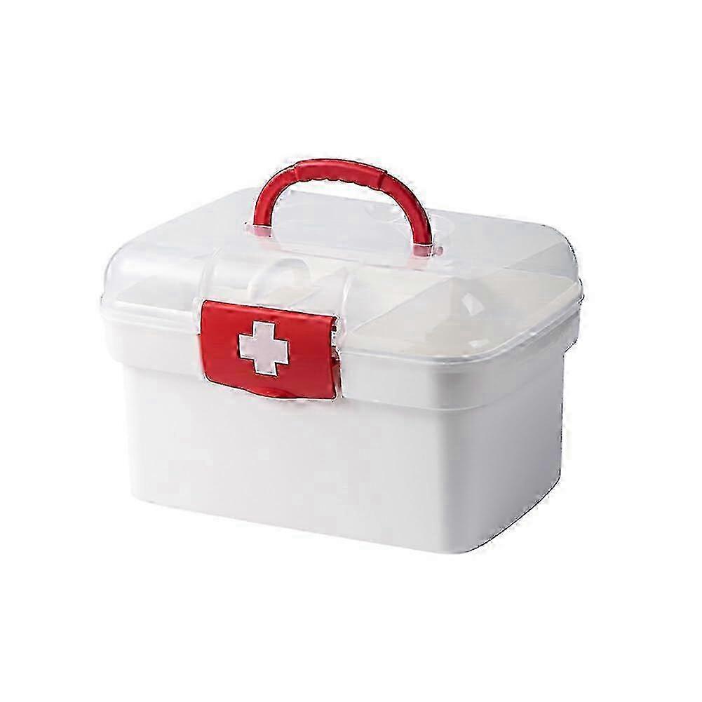 Transparent Emergency First Aid Storage Box for Medical Supplies & Essentials