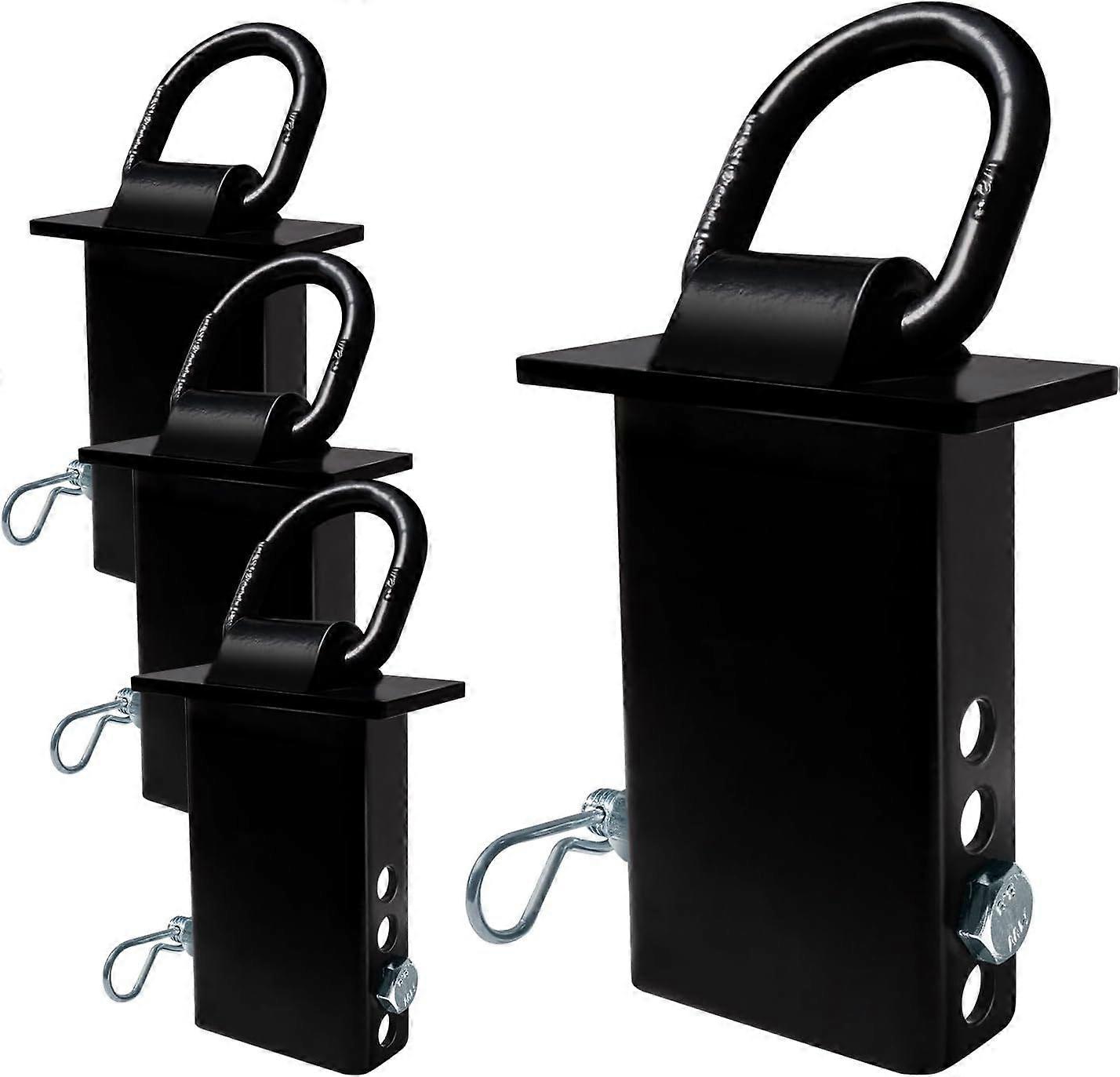 4PCS Heavy Duty Adjustable Stake Pocket D Ring Tie Down Anchor with 1/2" Hitch