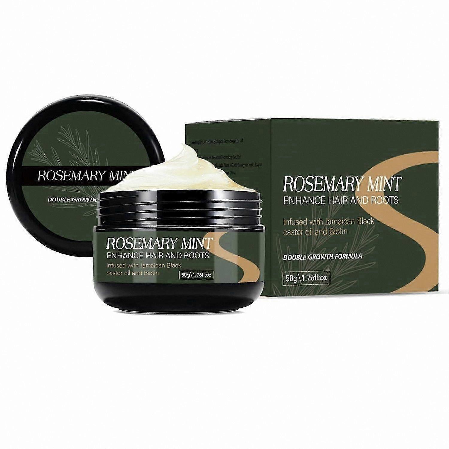 Nourishing Hair Butter with Rosemary Mint, Enriched with Castor Oil and Biotin for Strong Roots and Dry Scalp Support