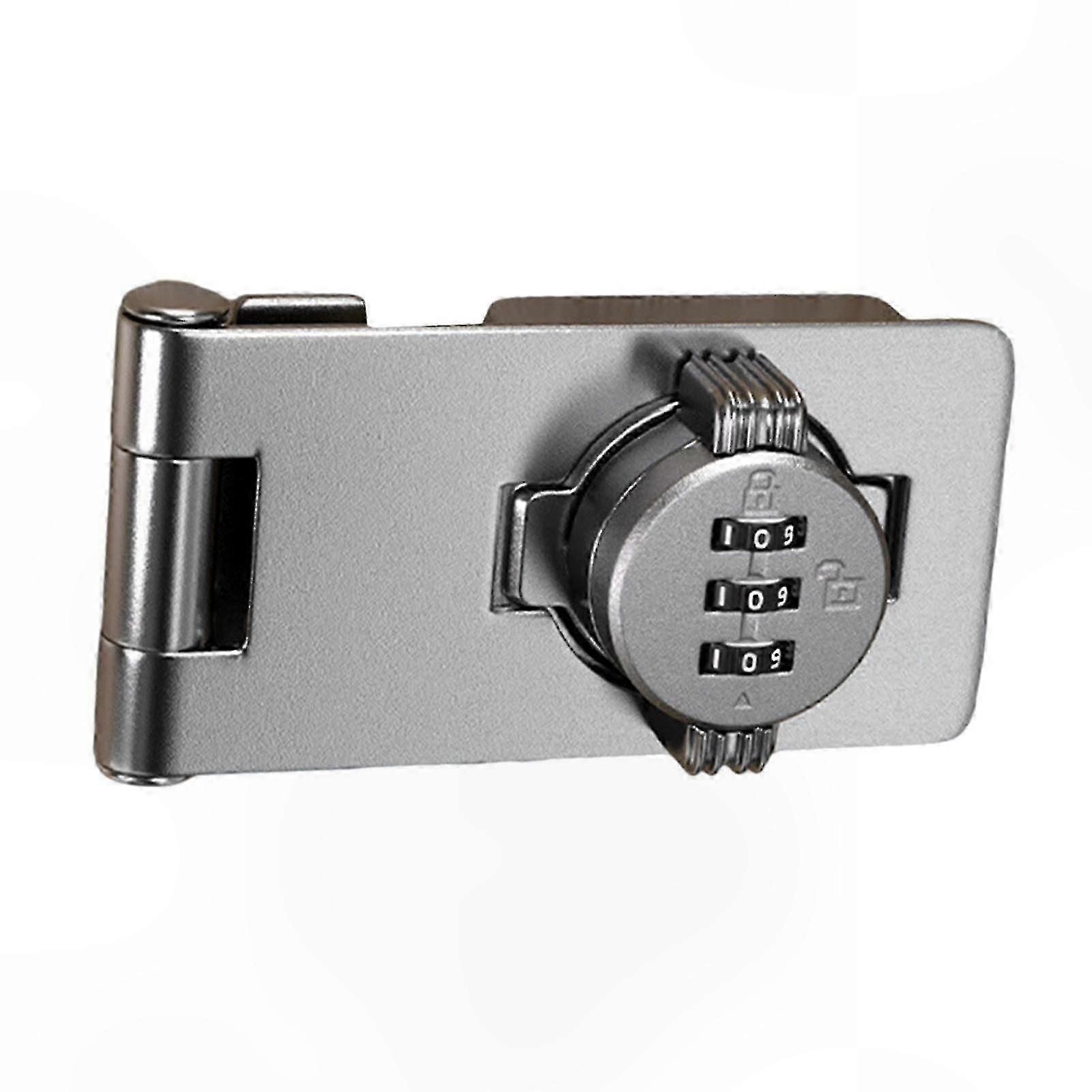 Combination Cabinet Lock - Password Hasp for Closet, Bathroom, Garage & Storage Box with Mounting Screws