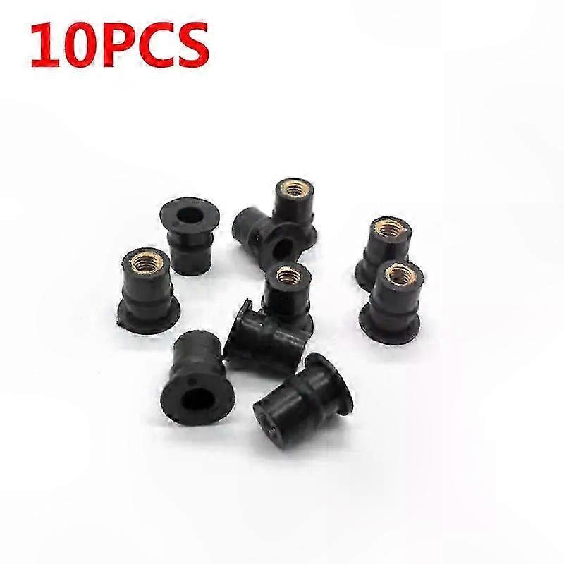 5mm Metric Well Nut for Motorcycle Windscreen Fairings Cowl Rubber Brass Nuts