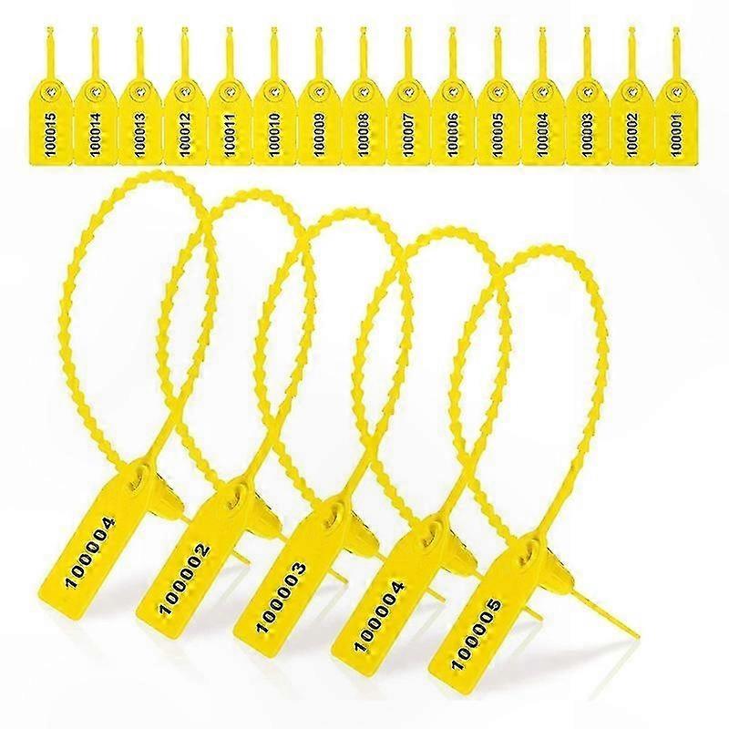 1000 Pack Plastic Security Seals with Sequential Numbers for Fire Extinguisher Tamper-Proof Tagging