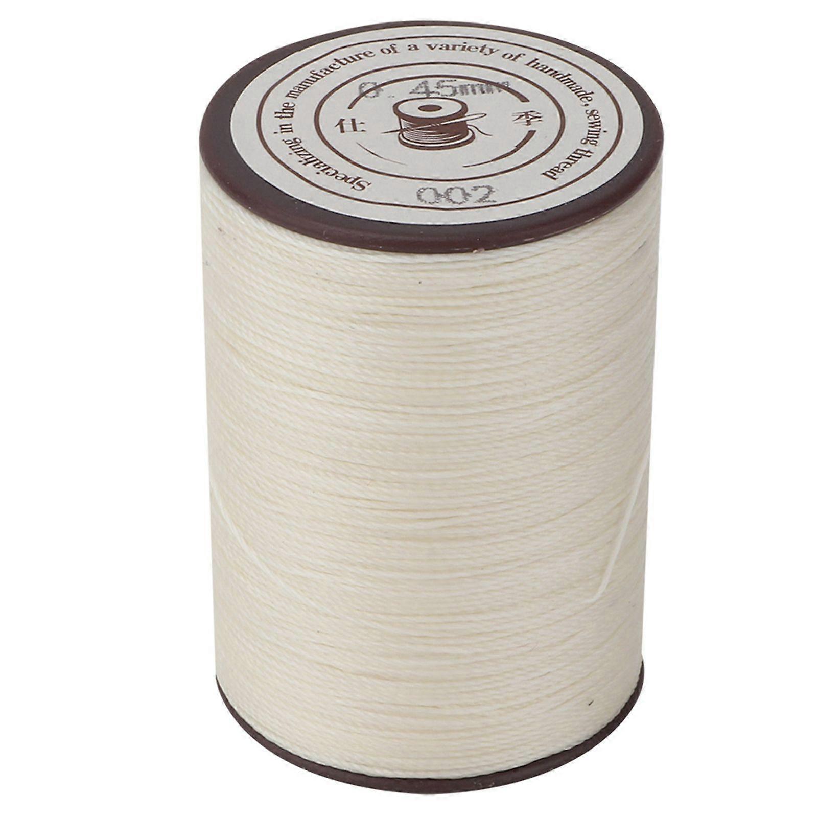 0.45mm الجلود الخياطة الشمع الحبل 160m / لفة العمل اليدوي الحياكة الحرفية الشمع الموضوع (الأرز الأبيض)