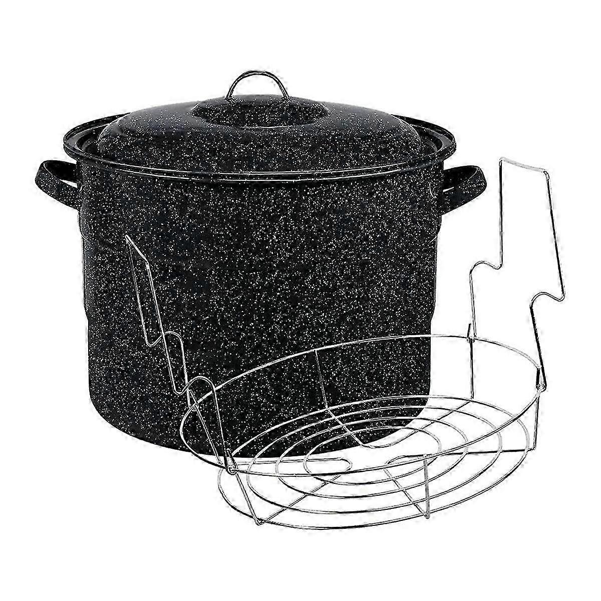 2Pcs 21.5-Quart Water Bath Canner with Jar Rack Kitchenware