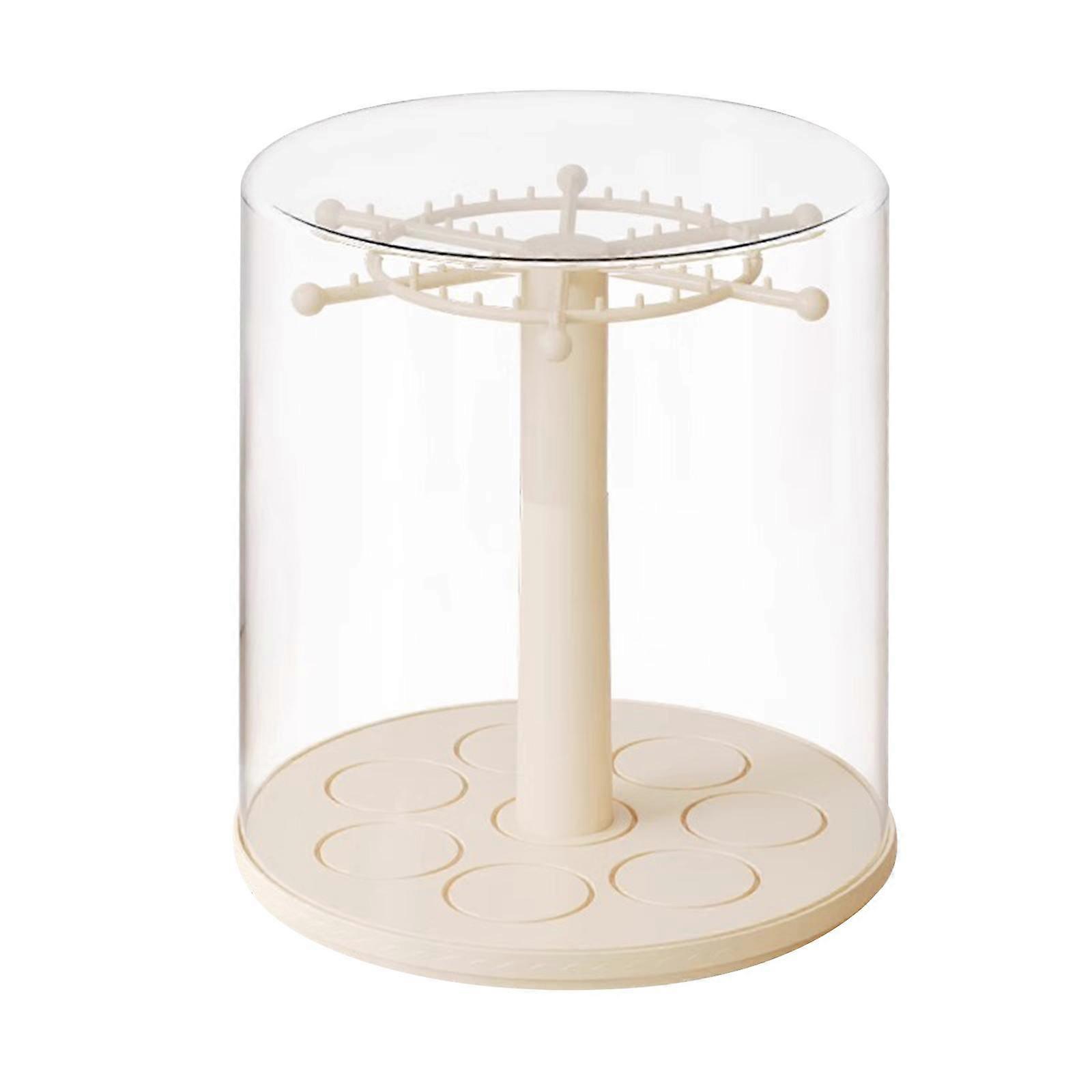 Figure Clear Display Case Display Stand 360° Rotatable Dustproof Protection Box