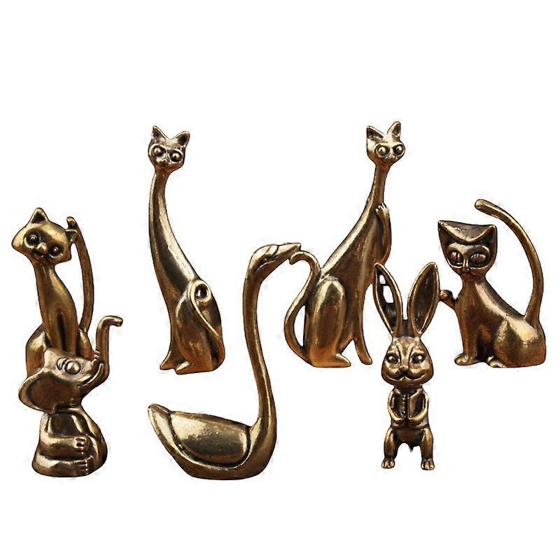 Novel Miniature Statue Eye-catching Anti-rust Fine Workmanship(7PCS)
