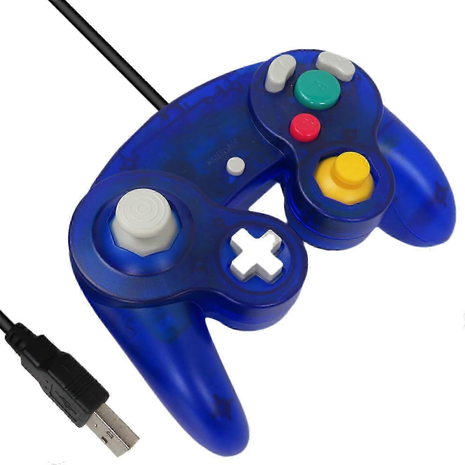 5.8Foot Wired USB Game Controller for Gamecube with 16Buttons, Universal Gamepad for MAC & Windows PC Systems Ref: 5651