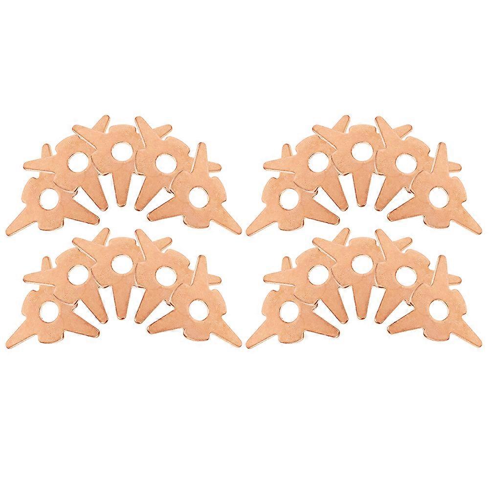 Dent Puller Rings for Car Body Repair High Efficiency Tool Set with Triangle Shaped Washer Sheet 20pcs Rose Gold Iron