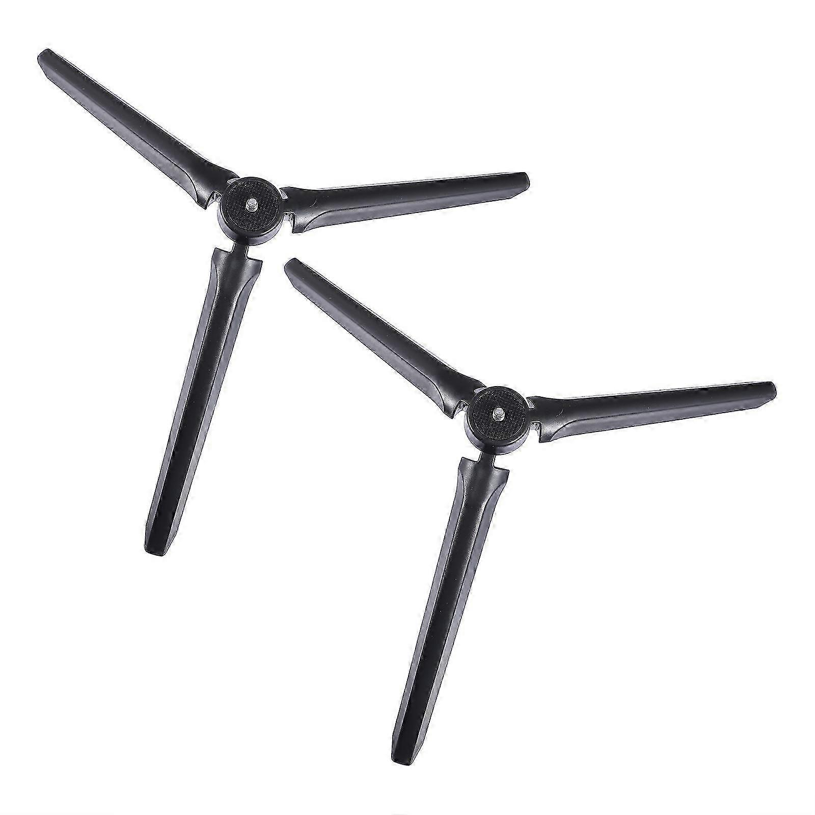 Compact Tripod 2Pcs For Photographers Universal Compatibility Lightweight Black Design Tripod For Desktop Use