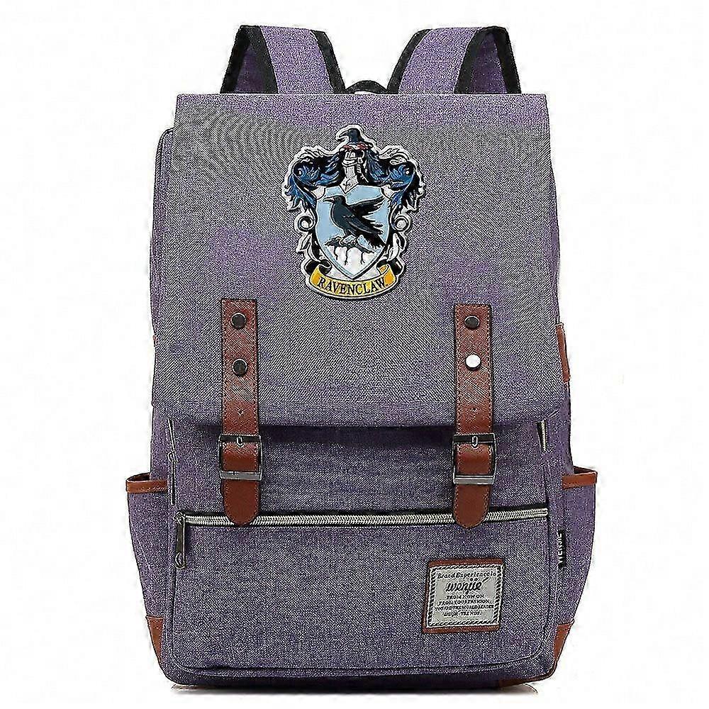 Ravenclaw School of Witchcraft and Wizardry printed backpack, youth student backpack, men's and women's leisure bag, travel bag